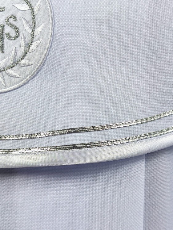 Alba komunijna Daria zbliżenie srebrna