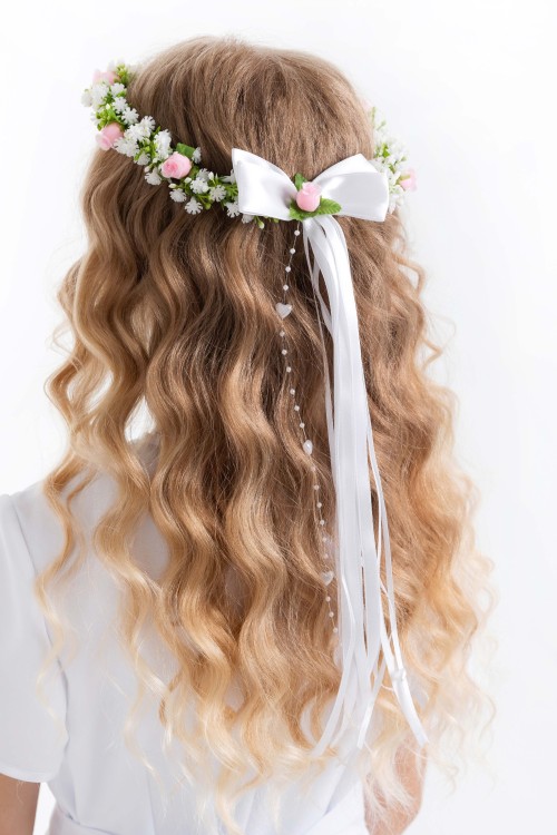 wianek komunijny dla dziewczynki jaromira tył