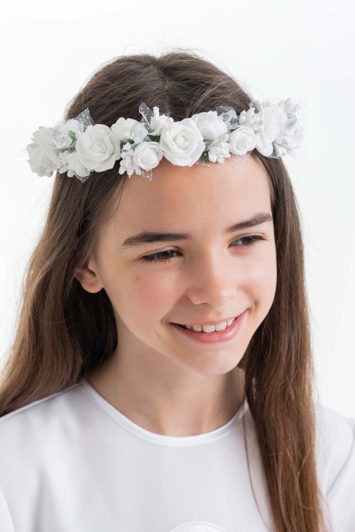 wianek komunijny dla dziewczynki jagna