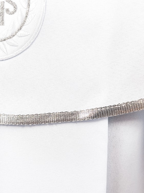 Alba komunijna dla dziewczynki Gabriela pelerynka srebrna