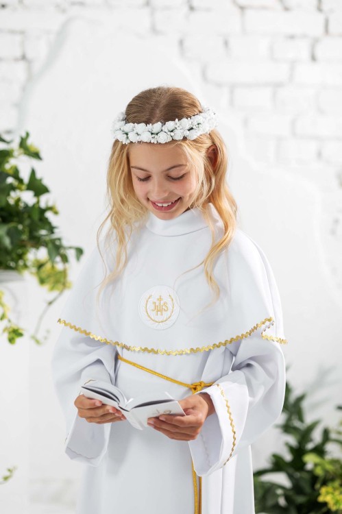 Alba komunijna dla dziewczynki Felicja zbliżenie
