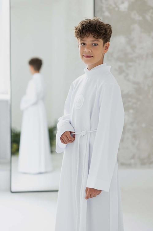 Alba komunijna dla chłopcaEmil biały 4
