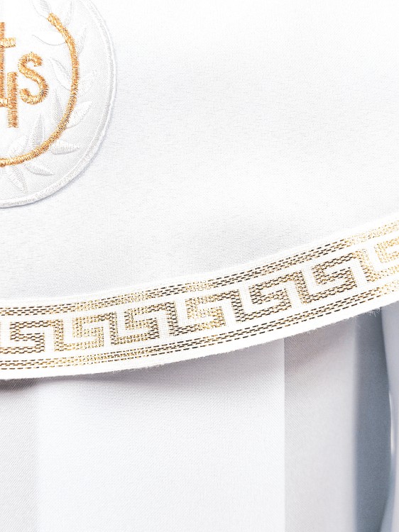 Alba komunijna dla chłopca Michał złoty zbliżenie