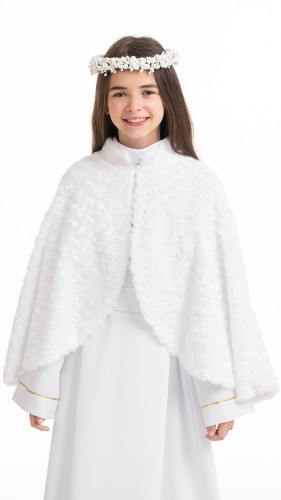 Pelerynka komunijna dla dziewczynki Azalia