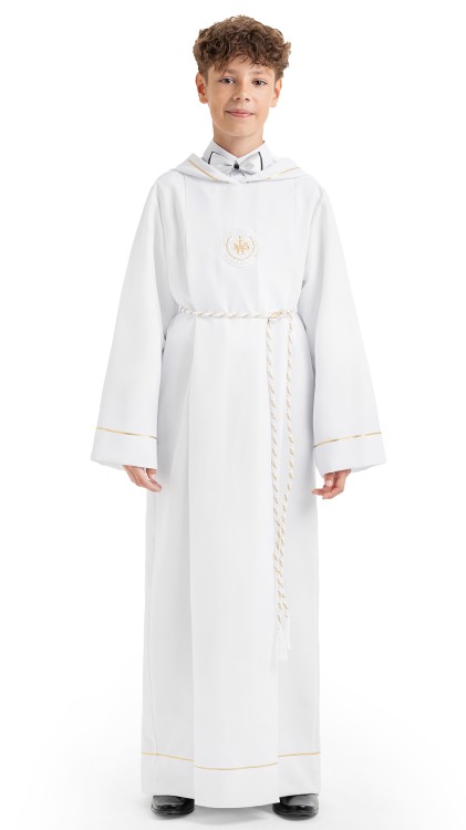 Alba komunijna z kapturem Tymon