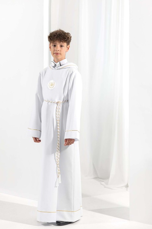 Alba komunijna z kapturem Tymon 2