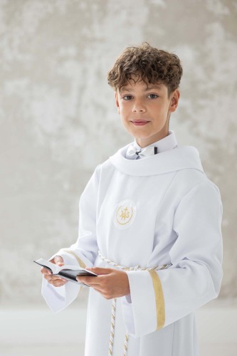 Alba komunijna z kapturem Paweł 2