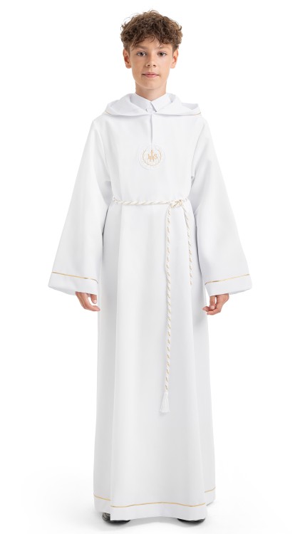 Alba komunijna z kapturem Kacper