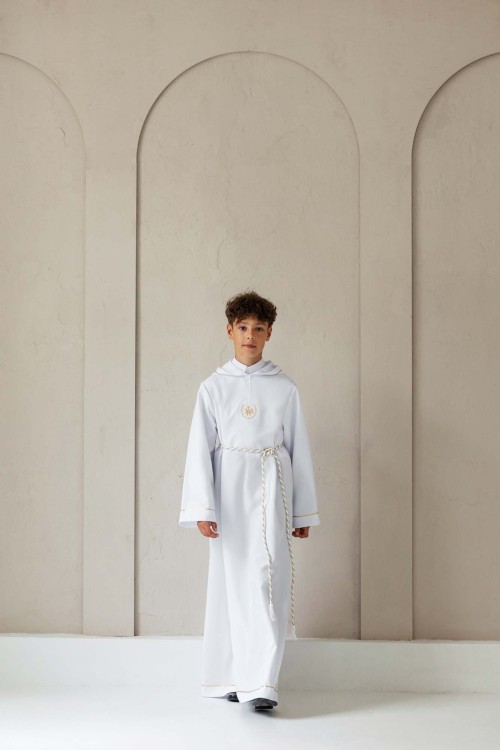 Alba komunijna z kapturem Kacper 2