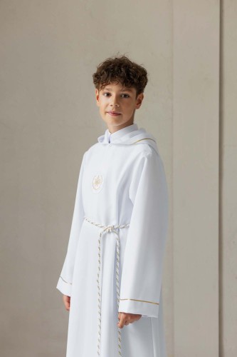 Alba komunijna z kapturem Kacper 3