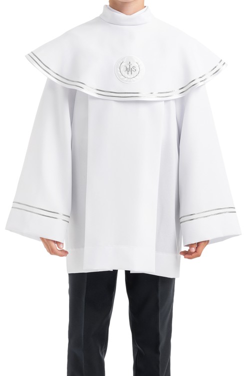 Alba komunijna o krótkim kroju dla chłopca Dariusz 3